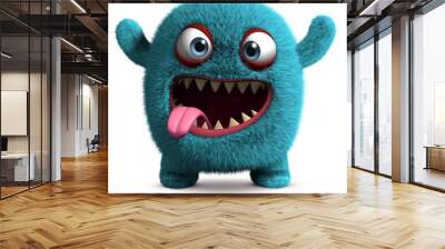 cute furry monster Wall mural