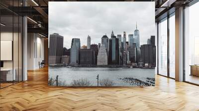 city skyline Manhattan New York usa sky buildings travel usa  Wall mural