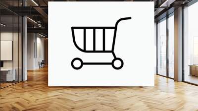 Trolley Icon - Vector, Shopping Sign and Symbol for Design, Presentation, Website or Apps Elements.    Wall mural