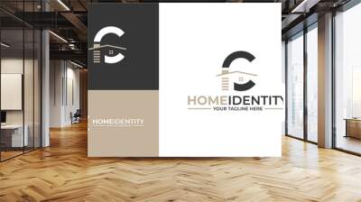 Letter C Home Identity Logo Template Wall mural