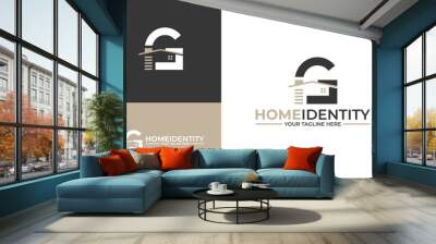 Letter G Home Identity Logo Template Wall mural