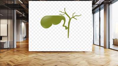 Illustration of Human Internal gallbladder anatomy Wall mural