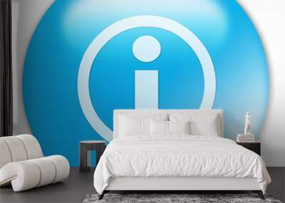 info, information, button Wall mural