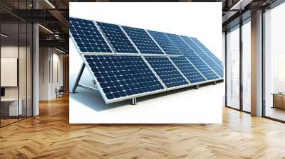 solar power plant on white background Wall mural