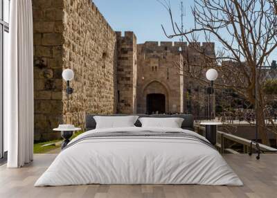 Jaffa Gate in Old City of Jerusalem, Israel Wall mural