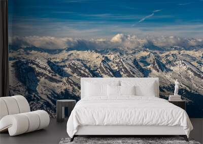 Santis. Swiss alps panorama Wall mural