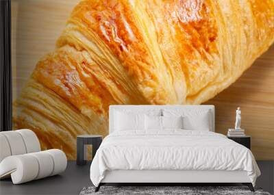 Extreme closeup of german croissant Wall mural