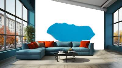 Tear paper with spaces for text and blue advertising space. Wall mural