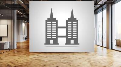 building icon Wall mural