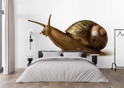 illustration of a snail Wall mural