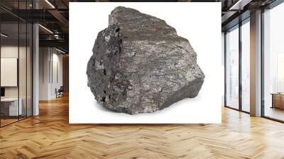 Iron ore mineral isolated on white background. Wall mural