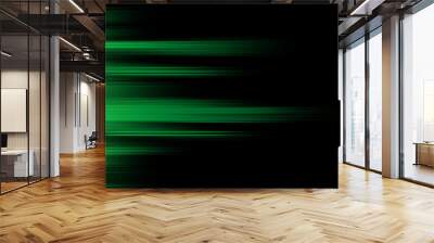 abstract background, abstract green motion blur background with bright light, gradient green lines design Wall mural