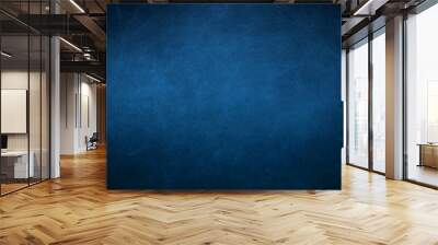 blue background with space,  blue textured concrete wall background, dark blue wallpaper Wall mural