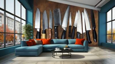  kitchen knives Wall mural