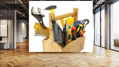 wooden tool box Wall mural