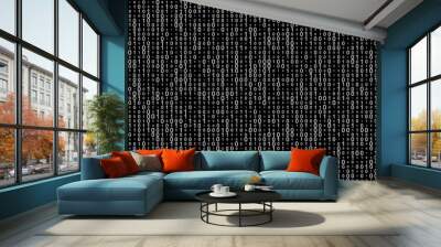 background with two binary digits Wall mural