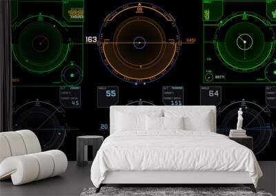 flight control panel instrument navigation Wall mural