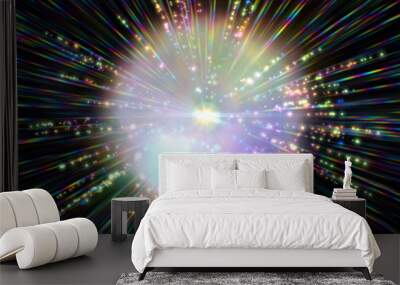 sparks color abstract texture Wall mural