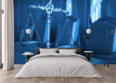 Decorative Scales of Justice Wall mural