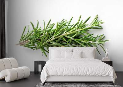 Whole Rosemary vegetable on a white background Wall mural