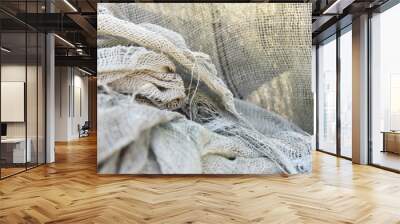 rope on the beach Wall mural