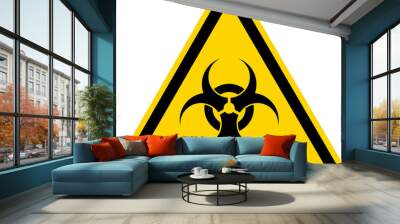 Biological hazard sign. Vector illustration.  Wall mural