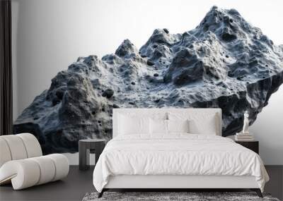 Big asteroid isolated on transparent background Wall mural