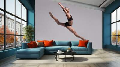 beautiful ballet dancer isolated Wall mural