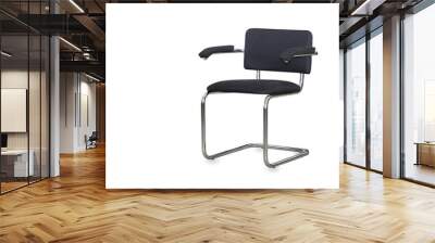 The black cloth office chair isolated Wall mural