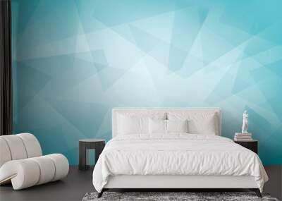 Modern light blue abstract background. Minimal. Color gradient. Light. Web banner. Geometric shape. 3d effect. Lines stripes triangles. Design. Futuristic. Cut paper or metal effect. Luxury. Premium. Wall mural