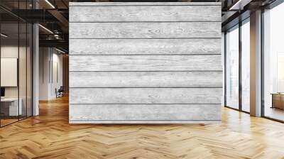 White wood plank texture for background. Wall mural