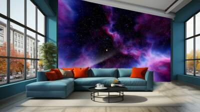 Nebula in space, space HDRI, epic space background 3d render Wall mural