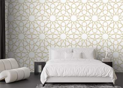 Seamless pattern in authentic arabian style. Wall mural