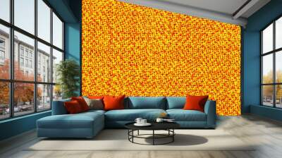 surface of the fabric is yellow and orange. Bright, colorful background, texture. Wall mural