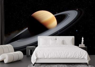 super-earth planet, realistic exoplanet, planet suitable for colonization, earth-like planet in far space, planets background 3d render	 Wall mural