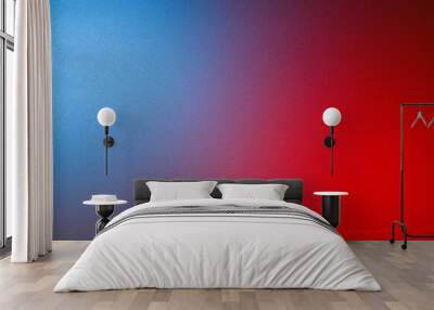 The background is in the form of a gradient of two colors: blue and red. The background is red and blue with a texture. Wall mural