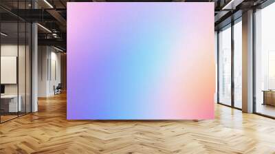 Abstract pastel holographic blurred grainy gradient banner background texture. Colorful digital grain soft noise effect pattern. Lo-fi multicolor vintage retro design. Wall mural