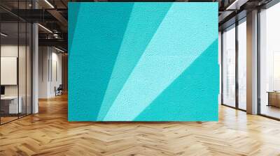 Gradient mint green teal urban wall texture. Modern pattern for wallpaper design. Creative urban city background for advertising mockups. Abstract open composition Minimal geometric style solid colors Wall mural