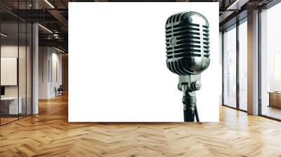 Microphone isolated transparent background Wall mural