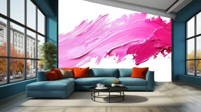 paint brush stroke on transparent white background Wall mural