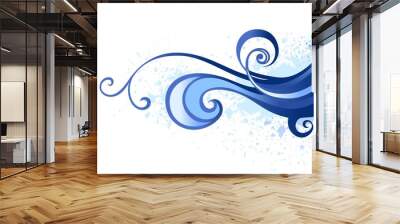 Blue design element Wall mural