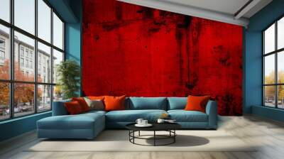 Red abstract background Wall mural