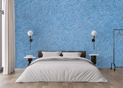 Natural blue jeans texture background Wall mural