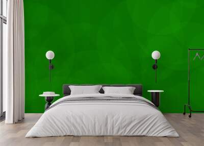 Abstract background of translucent circles in green colors Wall mural