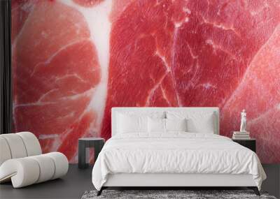 Texture of a tasty red meat background Wall mural