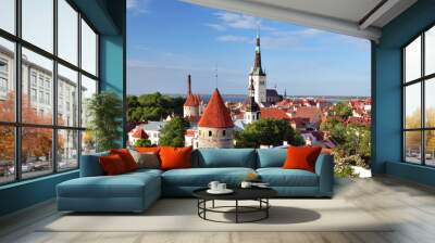 Old Tallinn in summer Wall mural