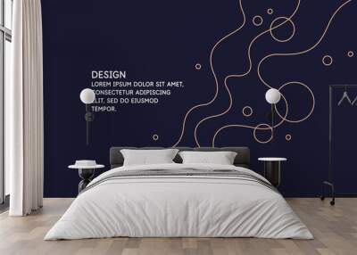 modern backgrounds with abstract elements and dynamic shapes. compositions of geometric shapes. vect Wall mural