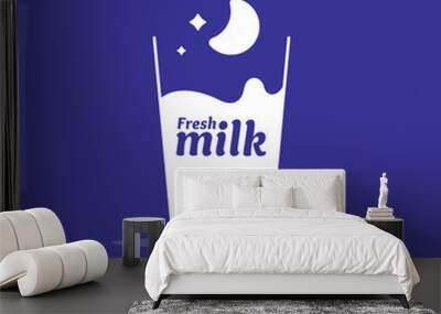 The original concept poster to advertise milk. Wall mural