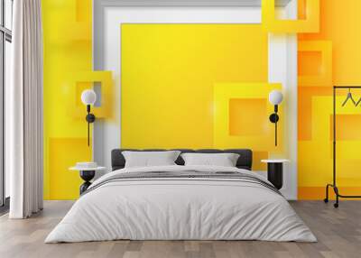 Trendy abstract background. Composition of geometric forms. Modern vector illustration. Wall mural