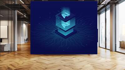 Artificial intelligence concept Wall mural